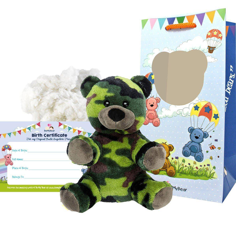 Product image: Be my bear camo bear 40cm soft toy, , medium-null
