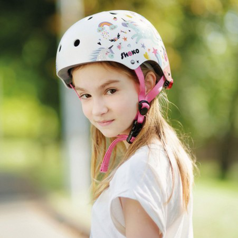 As shoko kids helmet with light unicorn sparkle for ages 3y+ 50537, , medium-null