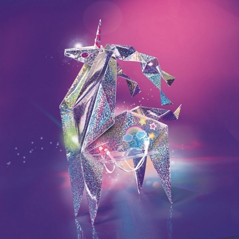 4m holographic light-up origam unicorn 4776, , medium-null