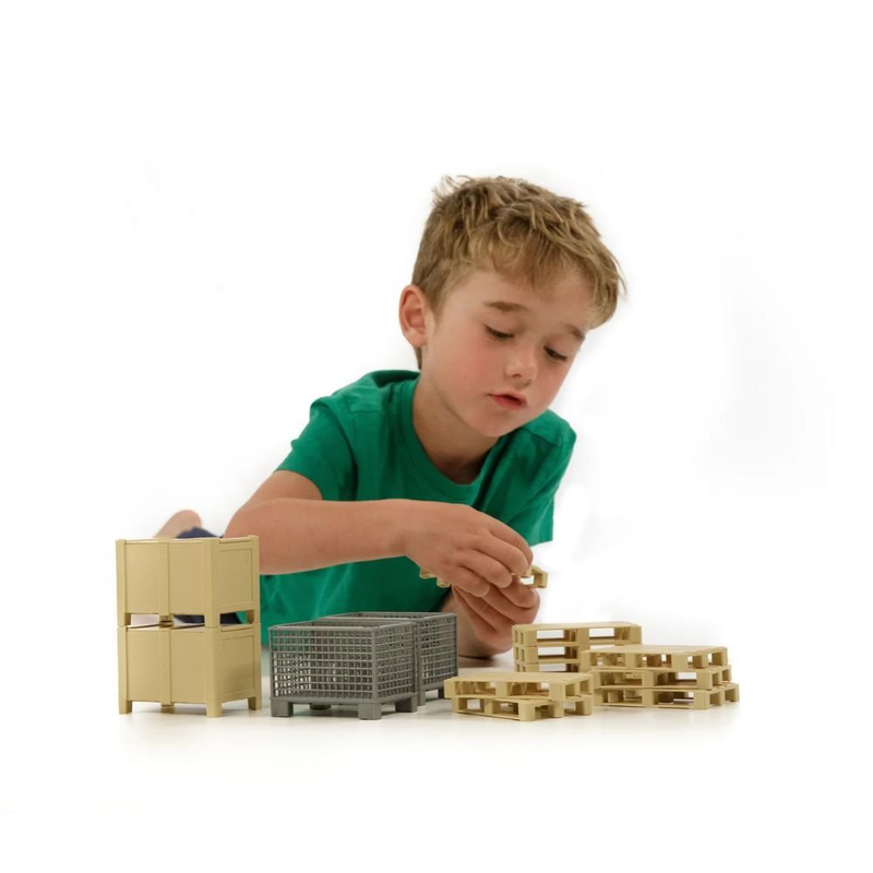 Bruder 02415 bworld σετ logistics με ρεαλιστικά αξεσουάρ εφοδιαστικής αλυσίδας, , medium-null