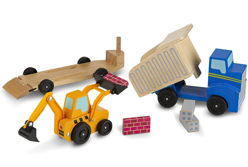 Melissa & doug 12757 classic dump truck & loader, , medium-null