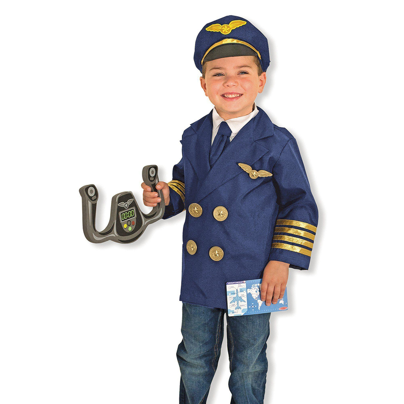 Melissa & doug 18500 pilot role play costume set image number null