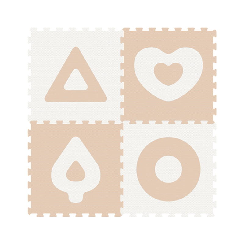 Floor puzzle classic series 4pcs beige 60x60cm - sunta, , medium image number null