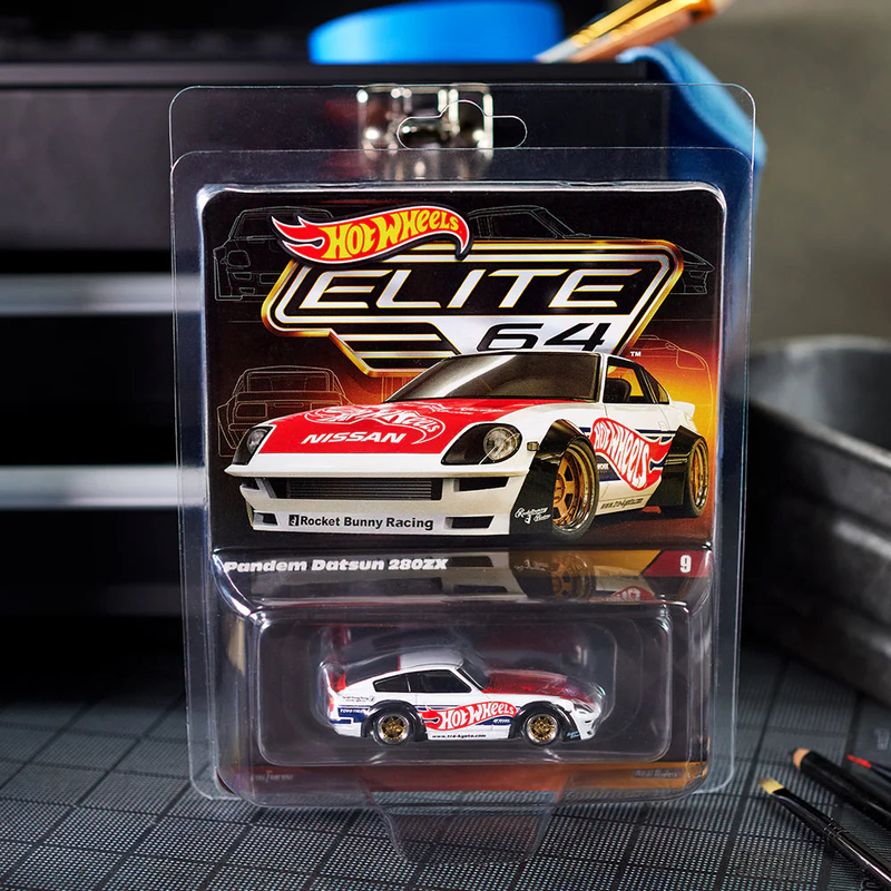 Hot wheels elite 64 pandem datsun 280zx – white hnj59 die-cast model, , medium image number null