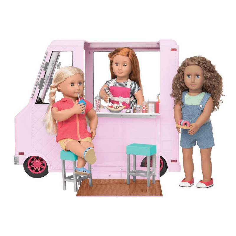 Product image: Our Generation sweet stop ice cream truck - pink, , medium-null
