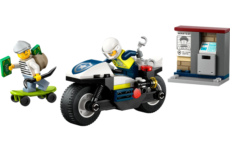 Lego city 60455 police motorcycle chase, , medium-null