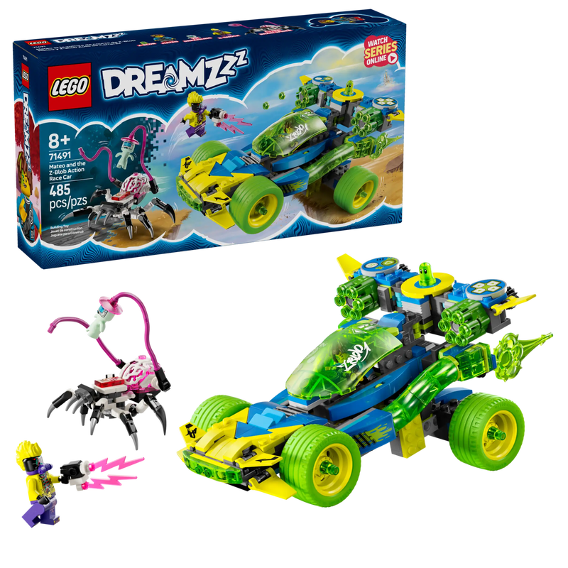 Lego dreamzzz 71491 mateo and the z-blob action race car, , medium-null