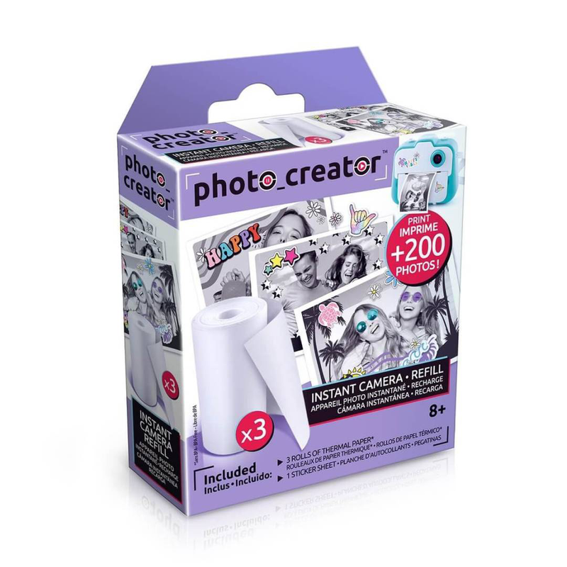 Canal toys photo creator instant camera / direct thermal / white / 3 pc(s) / refill 3 pack, , medium-null