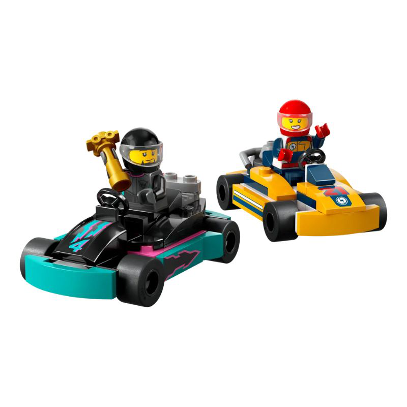 Lego city go-karts and race drivers 60400 for ages 5+, , medium-null