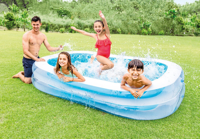 Swim center family pool 103x69x22''