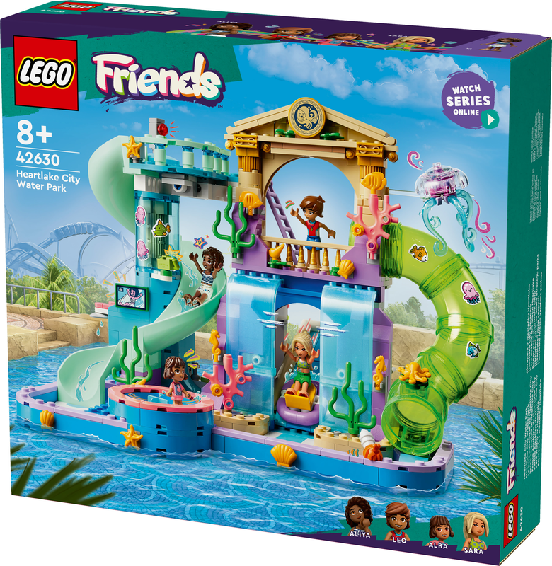 Lego friends heartlake city water park 42630 for ages 8+ 814pcs, , medium-null