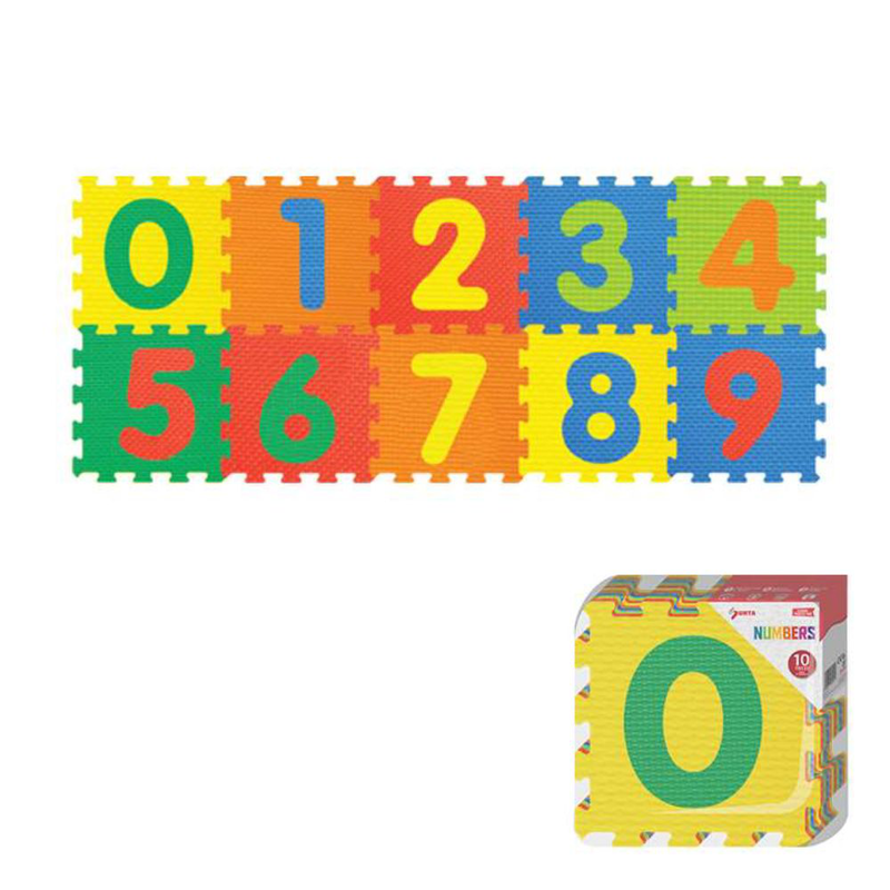 Product image: Εκπαιδευτικό παιδικό παζλ δαπέδου “numbers” με αριθμούς 10 τεμάχια 30x30cm, , medium-null