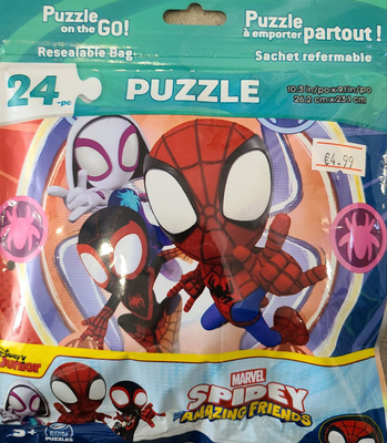 Puzzle on the go spidey 24pcs, , medium