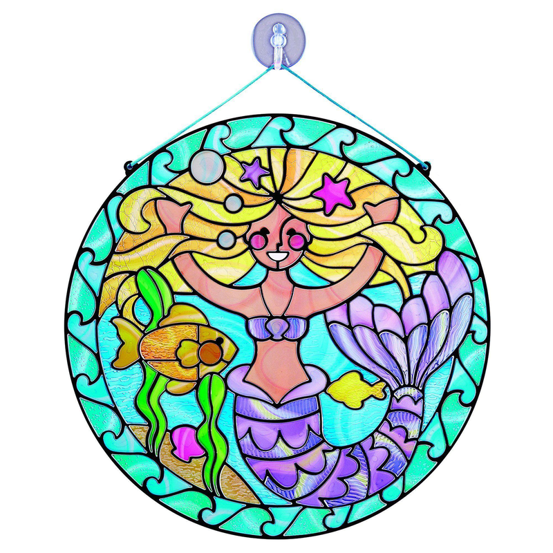 Melissa & doug 19292 stained glass made easy - mermaid, , medium image number null