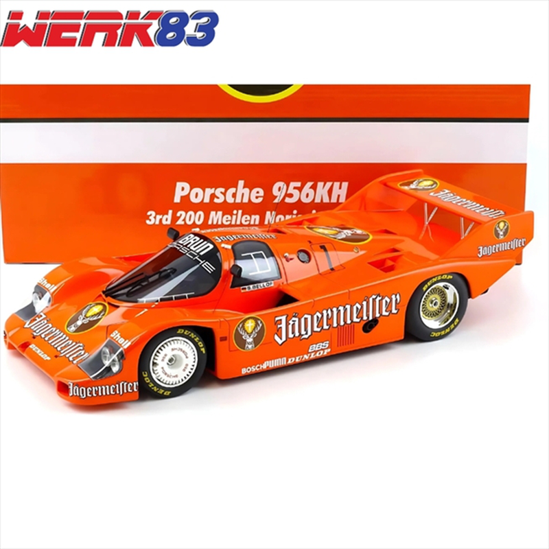 Werk83 1/12 1984 porsche 956k brun #1 stefan bellof 3rd 200 meilen norisring, orange, , medium-null