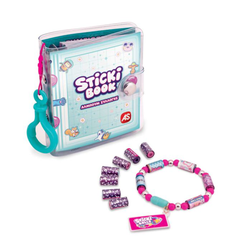 Product image: As sticki rolls bracellet & book with 120 stickers 2000 5y+, , medium-null