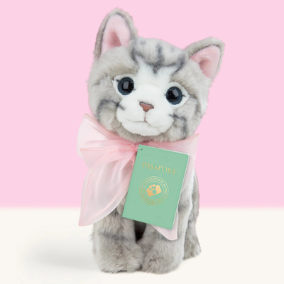 Studio pets bella british short hair kitten 23cm plush, , medium