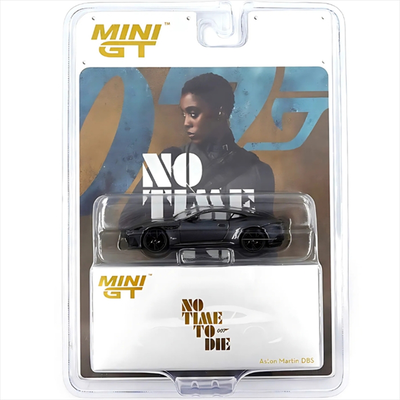 Mini gt 1/64 2021 aston martin dbs *no time to die*, grey, , medium