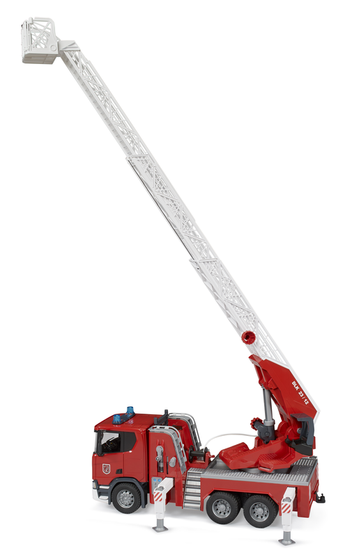 Product image: Bruder 03591 scania super 560r fire engine with ladder waterpump light & sound module 4y+, , medium-null