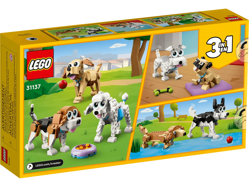 Lego creator 3in1 adorable dogs set 31137, , medium-null