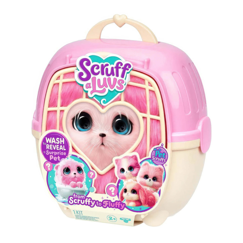 Scruffaluvs pet scruffs assorted pink plush toy, , medium-null