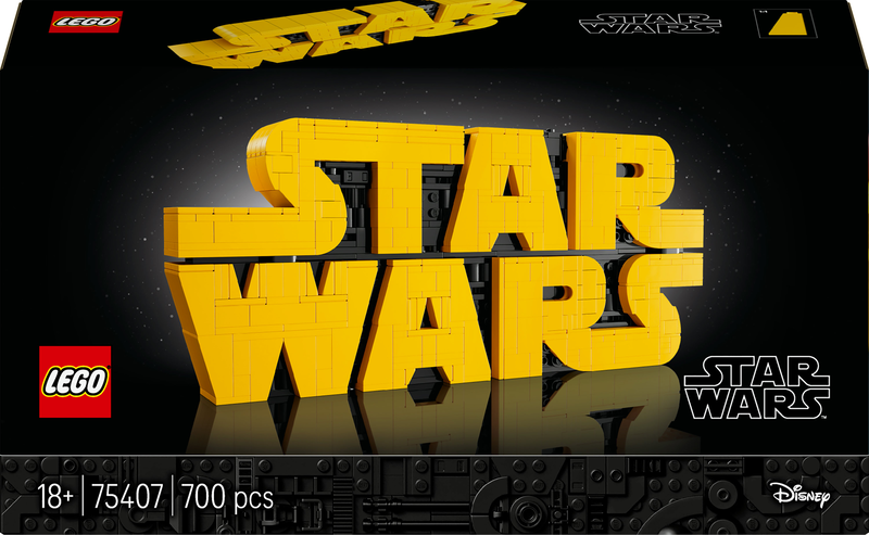 Lego brick-built star wars logo 75407 for ages 18+ 700pcs, , medium-null