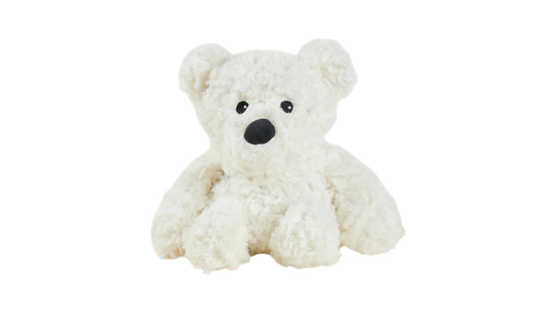 Warmies cream curly bear, , medium-null