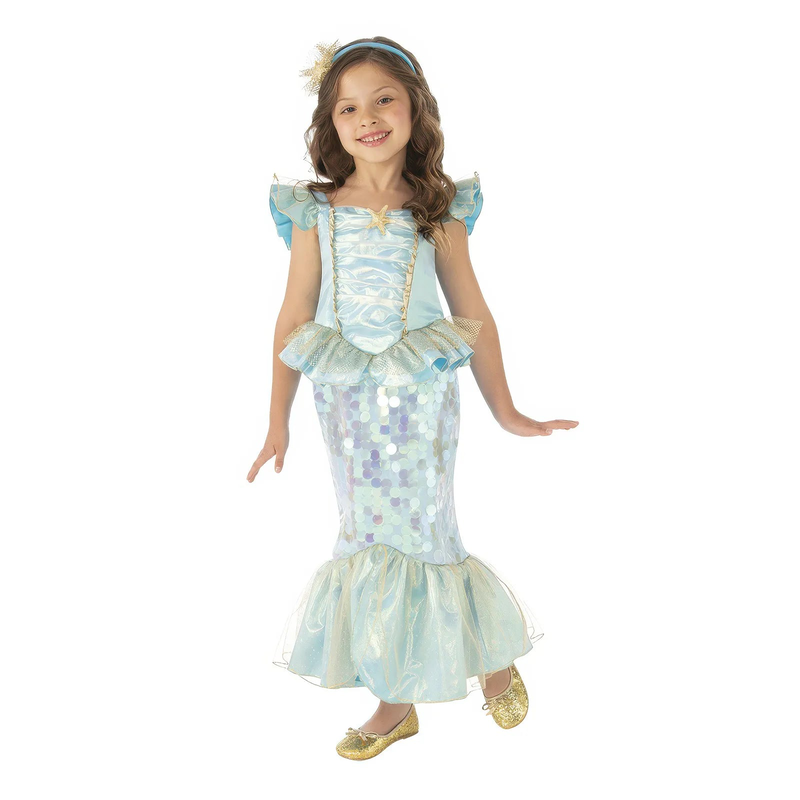 Mermaid kids fancy dress costume - size small, , medium-null
