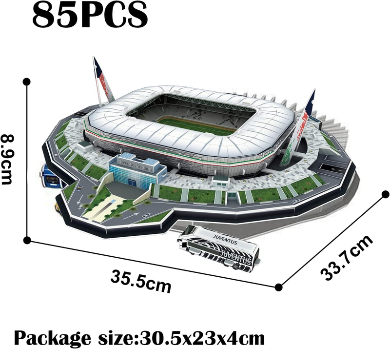 3d puzzle juventus stadium - juventus 85pcs, , medium-null