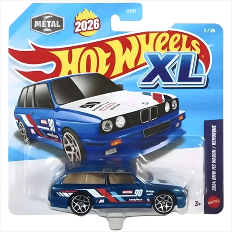 Mattel hot wheels xl: 2024 bmw m3 wagon/remorque - vehicle jkl04, , medium-null