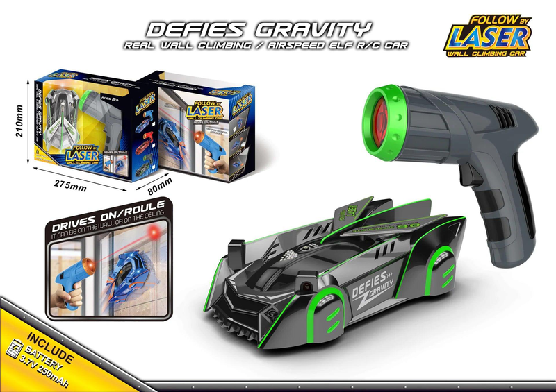 Infrared laser tracking wall-climbing stunt car - assortment, , medium image number null