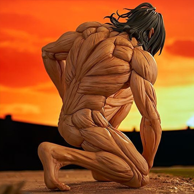 Attack on titan pop up parade pvc statue eren yeager: attack titan ver. Xl 34 cm, , medium-null