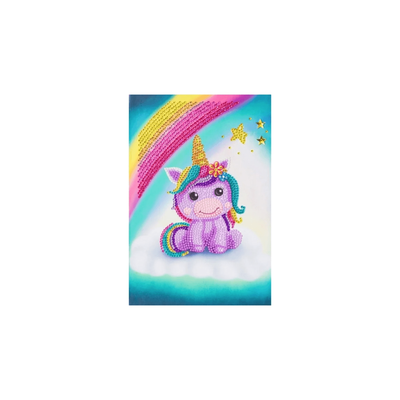 Craft buddy notebook crystal art unicorn smile, , medium