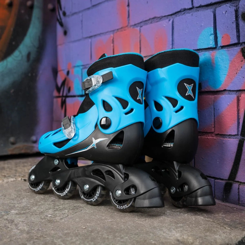 Xootz inlines skates - blue - size medium, , medium image number null