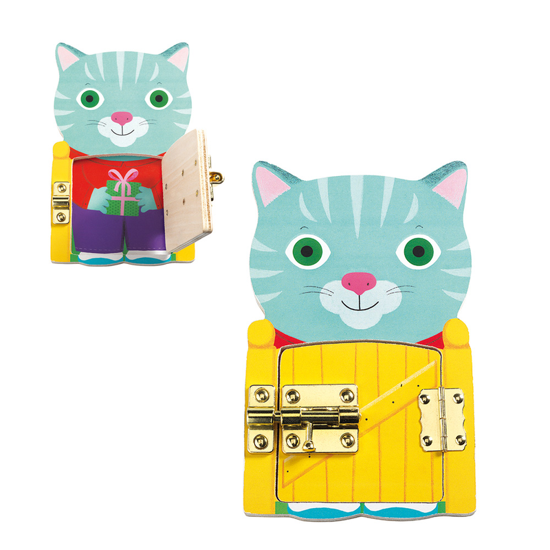 Djeco educational wooden games - early learning locktou, , medium image number null