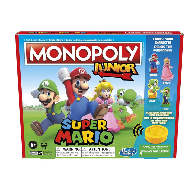 Product image: Hasbro monopoly junior super mario f4817 5y+ greek version, , medium-null