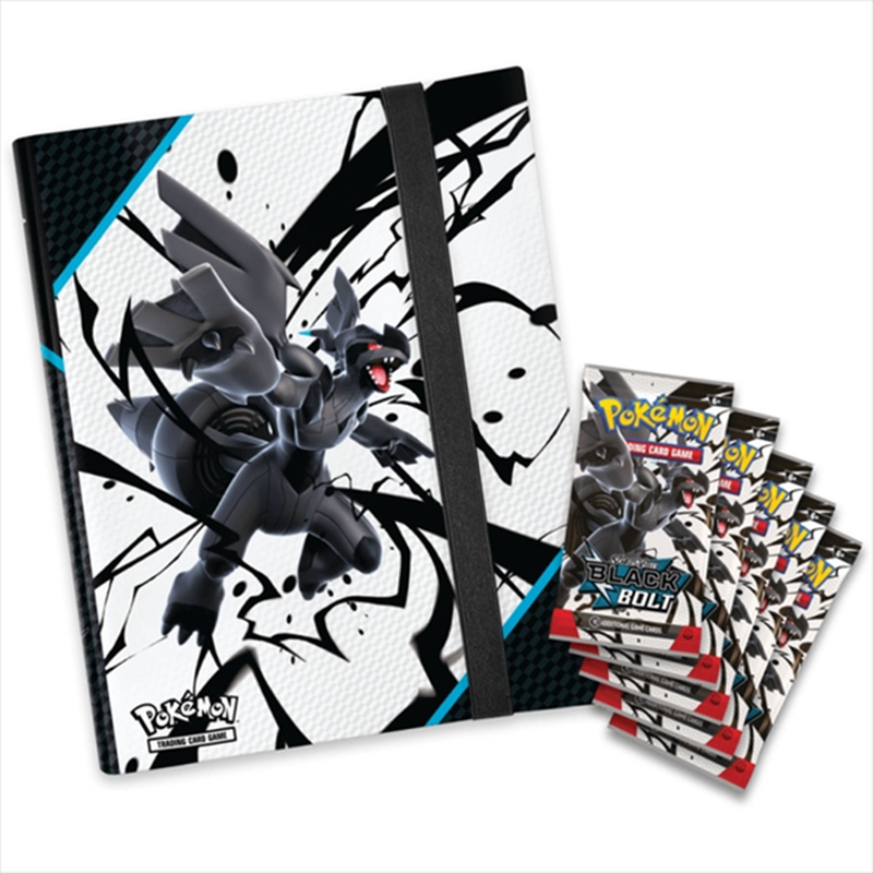 Product image: Pkm pokemon - sv10.5 black bolt binder collection - 5 booster packs - 1 binder, , medium-null
