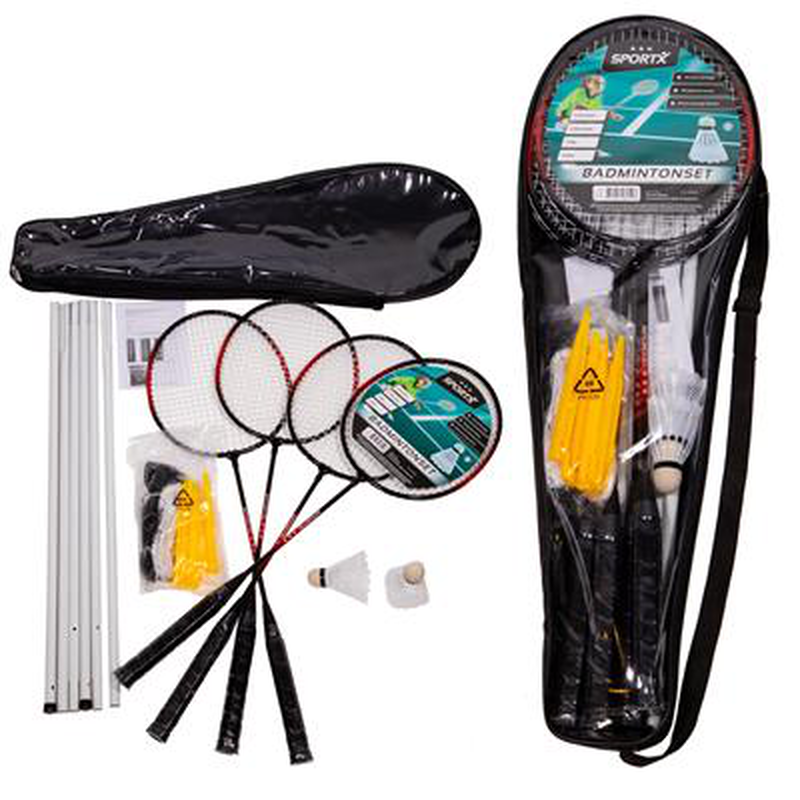 SpoRTX badminton set with net, , medium-null