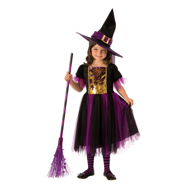 Colour magic halloween witch dress-null