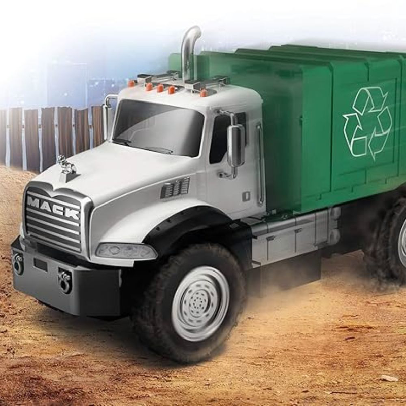 Product image: Maisto tech 82182 τηλεκατευθυνόμενο απορριματοφόρο r/c mack granite® refuse truck με λεπτομερής σχεδίαση & μεταλλικά μέρη, 5+ ετών, , medium-null