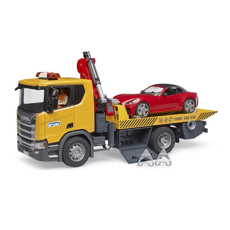 Product image: Bruder 03552 scania super 560r όχημα οδικής βοήθειας με roadster & ήχο, φωτεινή μονάδα, ρεαλιστική δράση διάσωσης στον δρόμο, , medium-null