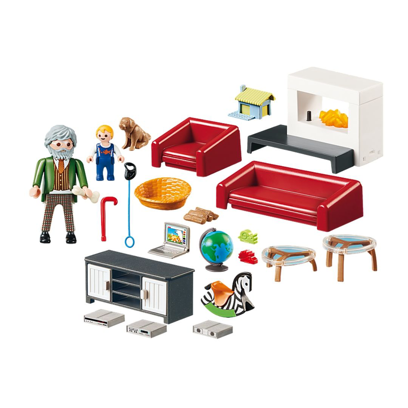 Playmobil 70207 dollhouse - comfortable living room furniture, , medium-null