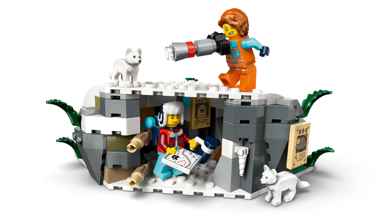 Lego city 60470 explorers' arctic polar express train, , medium-null