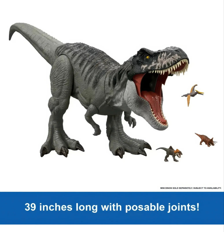 Jurassic world rebirth super colossal tyrannosaurus rex action figure, , medium-null