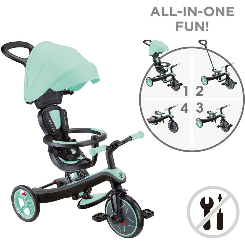Globber tricycle trike explorer 4 in 1 mint 634-206, , medium-null