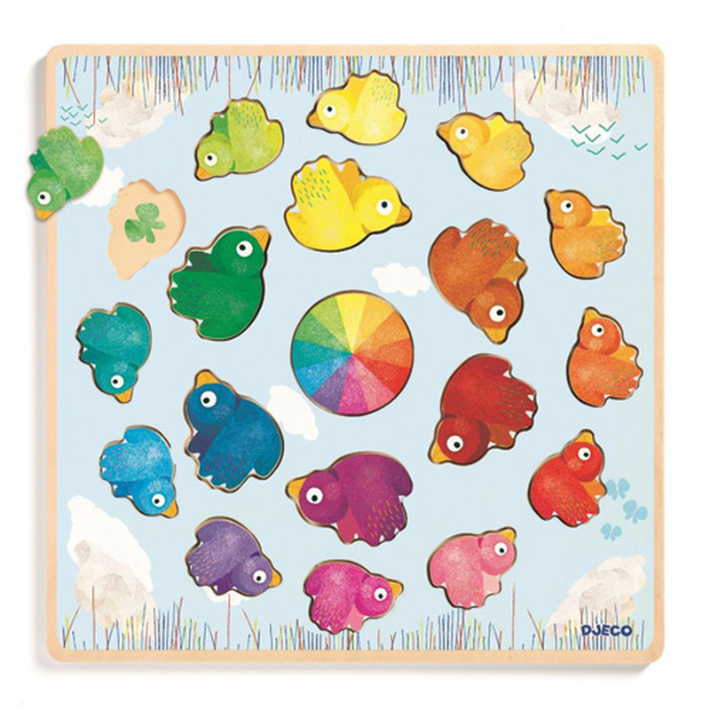 Product image: Djeco wooden puzzle - educational ludicolori, , medium-null