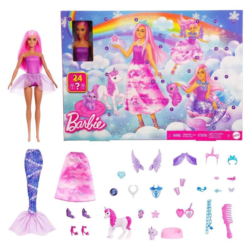 Barbie advent calendar with doll, , medium-null