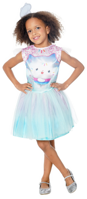 Gabby's dollhouse deluxe costume - cakey cat tutu dress, , medium