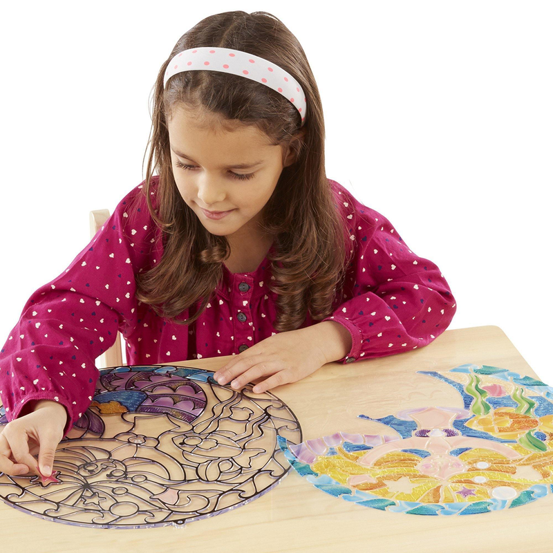 Melissa & doug 19292 stained glass made easy - mermaid, , medium image number null