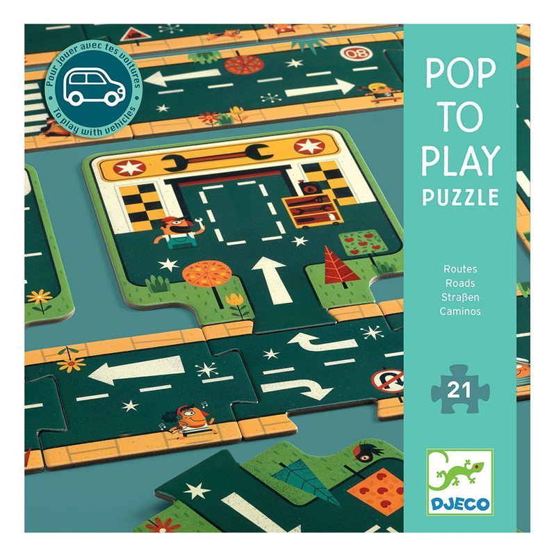 Roads floor puzzle, , medium-null